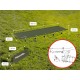 Ліжко складане Naturehike XJC05 NH20JJ001, Поліестер Oxford / алюміній, зелений