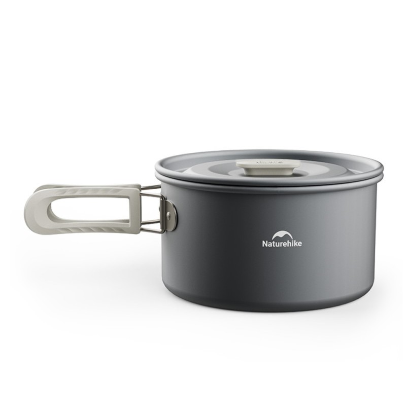 Набір посуду (2 каструлі, чайник, сковорідка) Naturehike CNK2450CF010, алюміній