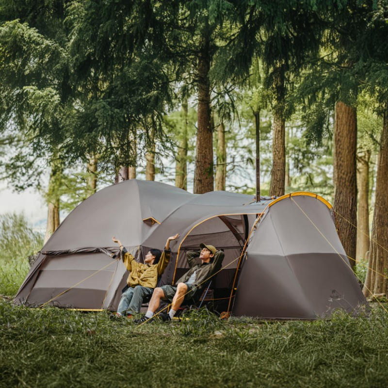 Намет шестимісний Naturehike, KOTA 6, CNK2450WS031, 75D, світло-коричневий