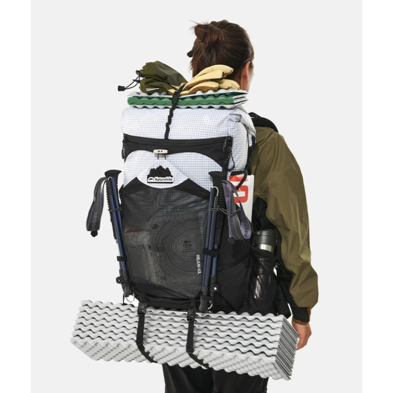 Рюкзак туристичний Naturehike Helium CNK2450XB016, 40 л, білий, M