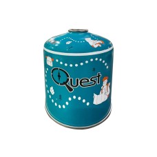 Набір із 12 шт газових балонів різьбових бутанових Quest, 450гр