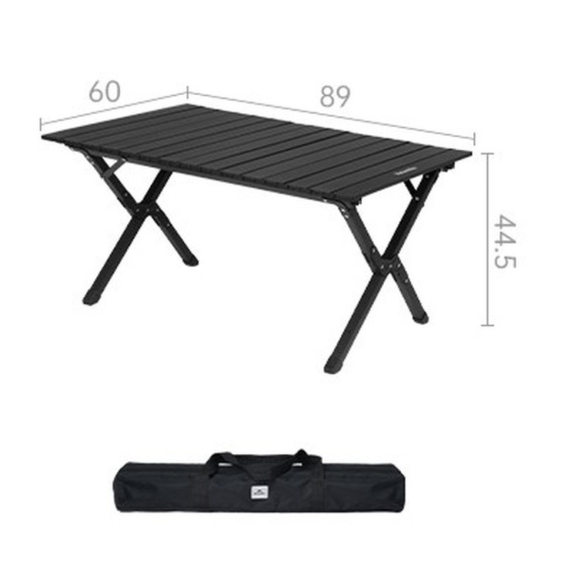 Складаний стіл Naturehike Star Jane T01 CNK2550JJ018, 89х60 см, вуглецева сталь, чорний