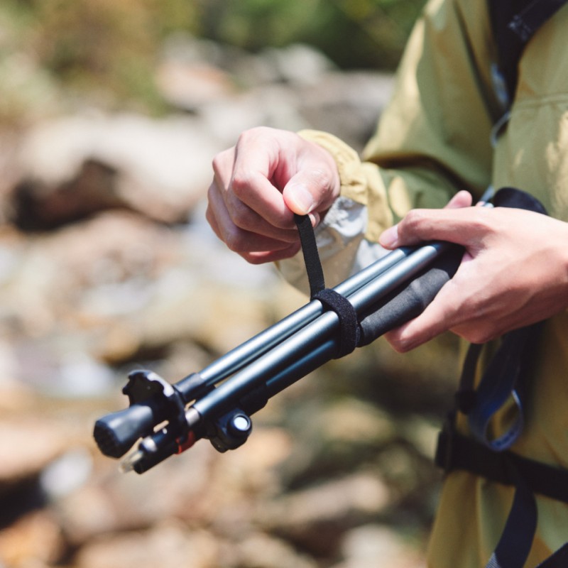 Трекінгова палиця Naturehike CNK2450DS013, 115-135 см, чорна