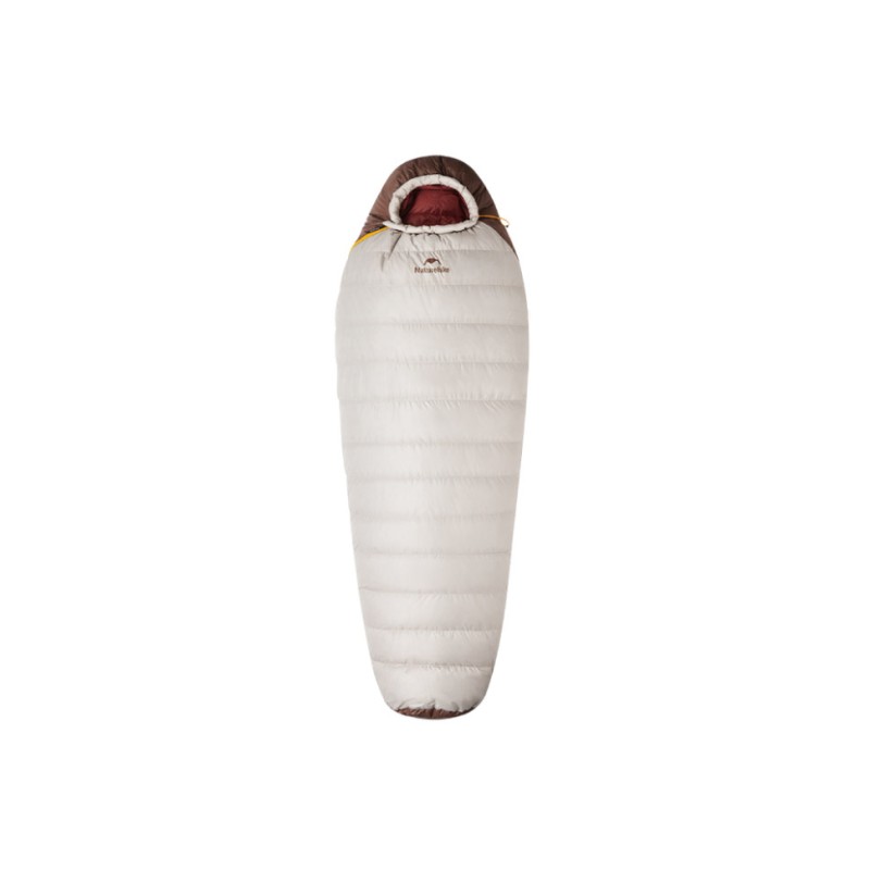 Спальник з натуральним пухом Naturehike Snowbird CNK2550WS014, p-р L, коричневий 400 г
