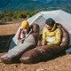 Спальник з натуральним пухом Naturehike Snowbird CNK2550WS014, p-р L, темно-коричневий 400 г
