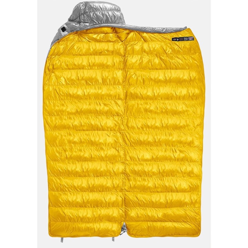 Спальник з натуральним пухом Naturehike CW700 CNK2450WS048, p-р M, жовто-сірий