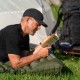 Матрац туристичний надувний двомісний Naturehike CNK2550WS019, 200х125х6.5 см, синій із вбудованою помпою для надування