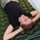 Матрац туристичний надувний двомісний Naturehike CNK2550WS019, 200х125х6.5 см, синій із вбудованою помпою для надування