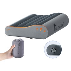 Надувна подушка анатомічна Flextail Zero Pillow, сіра