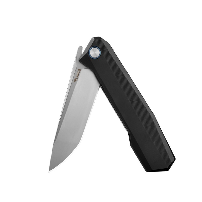 Ніж складаний туристичний Ruike P166-AB, (9.2 см) 14C28N / Aluminum чорний