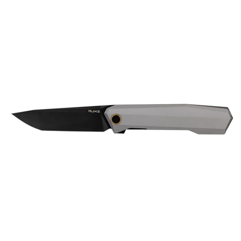 Ніж складаний туристичний Ruike P166-AК, (9.2 см) 14C28N / Aluminum сірий