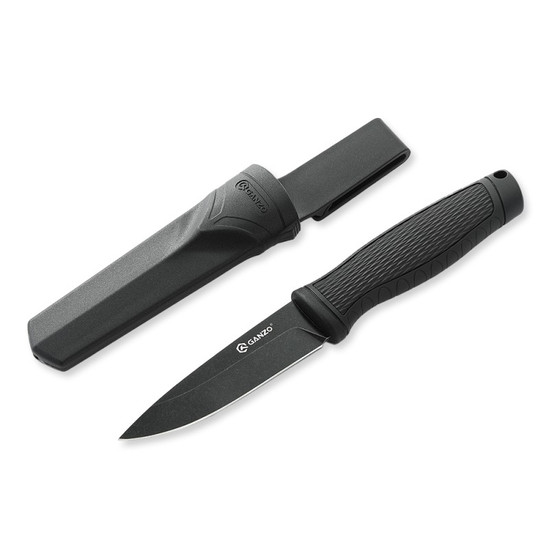Ніж Ganzo G806BW-BK чорний з чохлом
