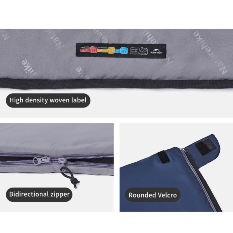 Спальний мішок Naturehike LW180 CNK2550WS026 Sunny Day PL01, (14°C) XL коричневий