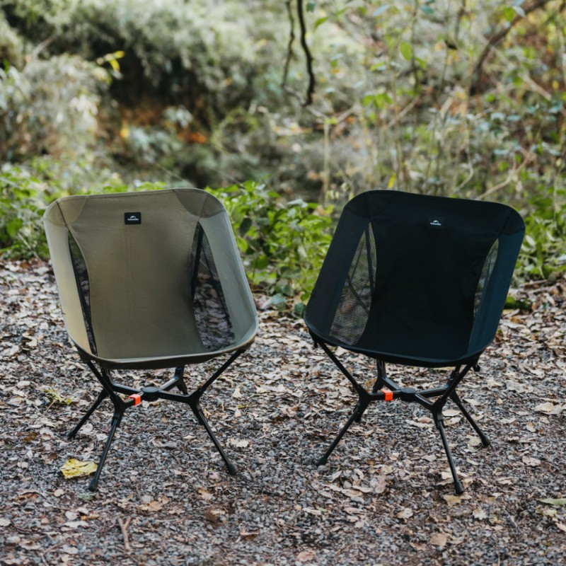 Стілець складаний ультралегкий Naturehike CNK2550JJ013 Yamami YL01, розмір М, алюміній, оливковий