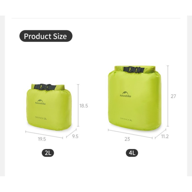 Гермомішок Naturehike CNK2550XB012, 2 л, жовтий