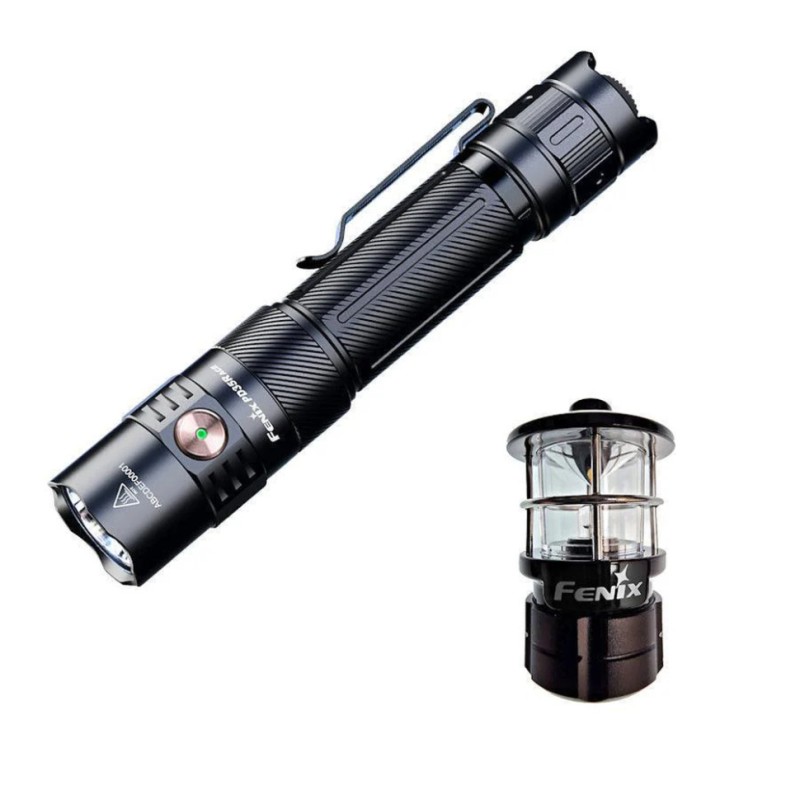 Ліхтар тактичний ручний Fenix PD35R ACE LED 2000 лм + наключний ліхтар CL01 (чорний)  | Лімітована серія