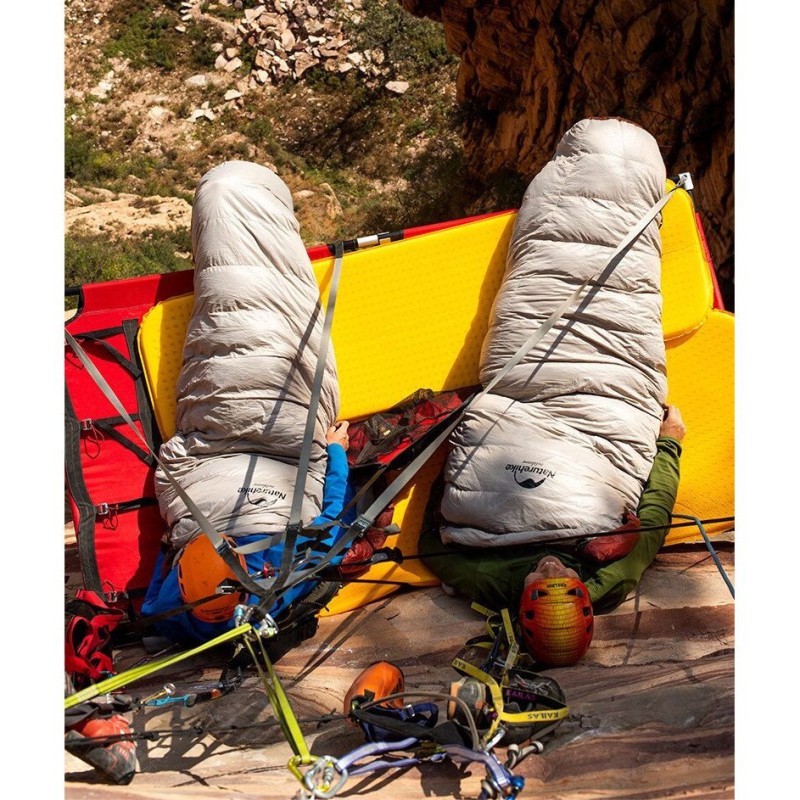 Спальник з натуральним пухом Naturehike Snowbird NH20YD001, p-р L, коричневий 980 г