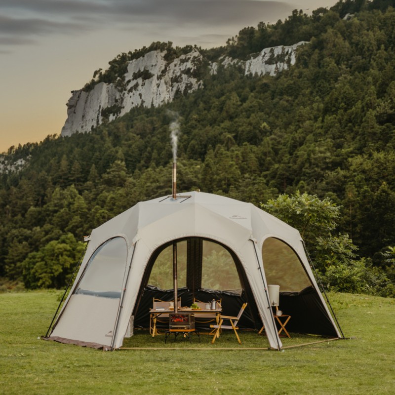Тент для кемпінгу Naturehike CNK230WS014, 4.6 м * 4,0 м, бежевий