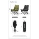Стілець складаний Naturehike CNK2450JJ020, оливковий зелений