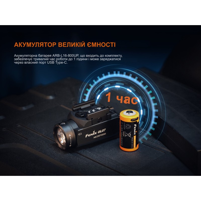 Ліхтар до пістолета Fenix GL07