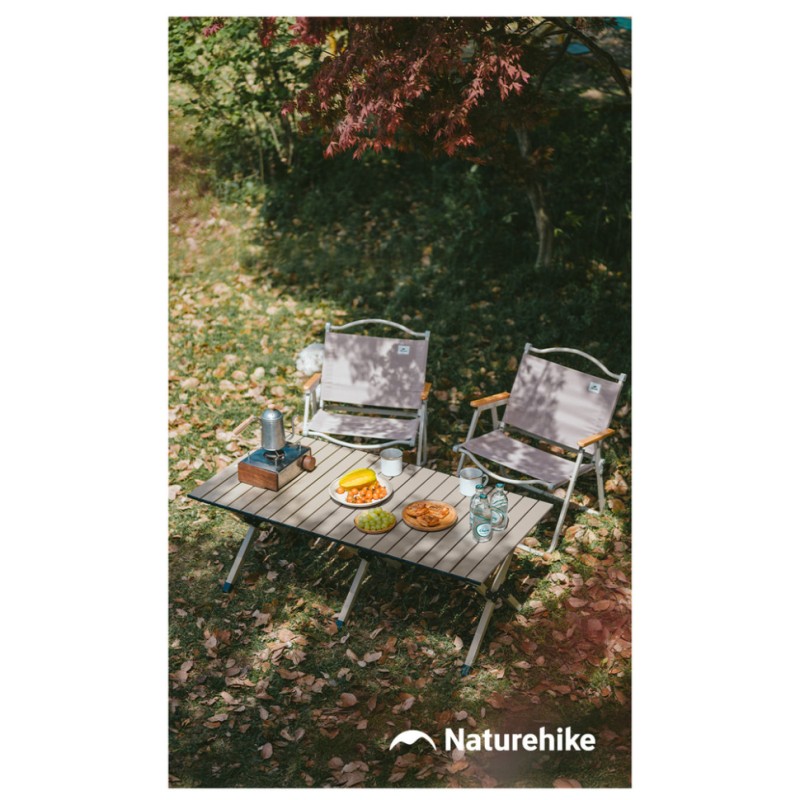 Складаний стіл Naturehike Star Jane T01 CNK2550JJ018, 119х60 см, вуглецева сталь, бежевий