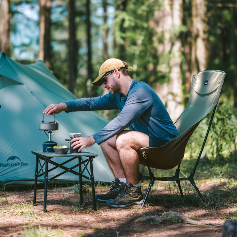 Стілець складаний ультралегкий Naturehike CNK2550JJ013 Yamami YL01, розмір L, алюміній