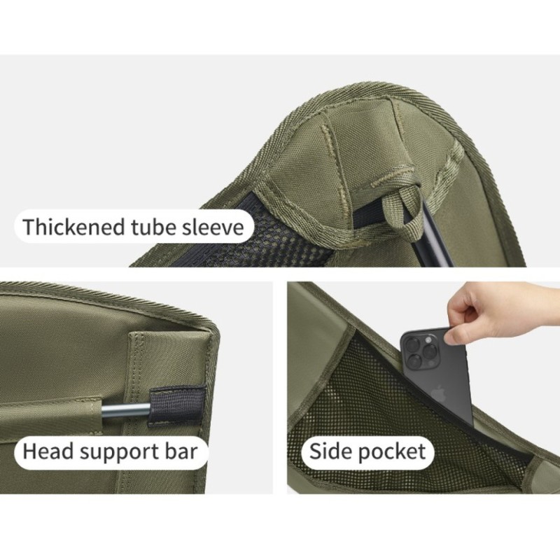 Стілець складаний ультралегкий Naturehike CNK2550JJ013 Yamami YL01, розмір L, алюміній