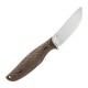 Ніж з чохлом туристичний SRM Fossa 605T-MW, (8.8 см) 14C28N / Micarta коричневий