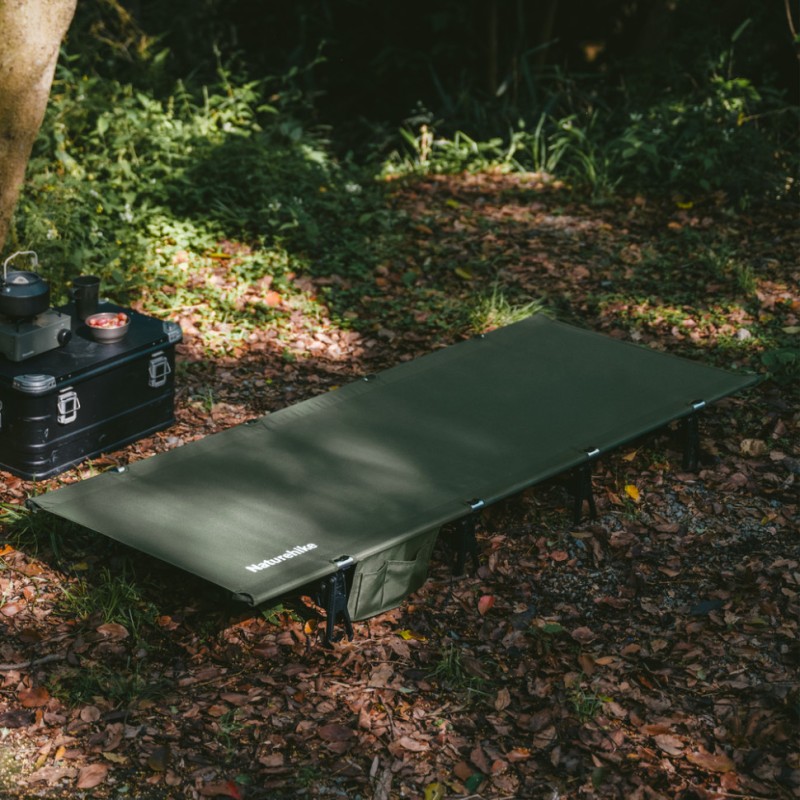 Ліжко складане Naturehike XJC08 CNK2550WS020, поліестер / алюміній, зелений