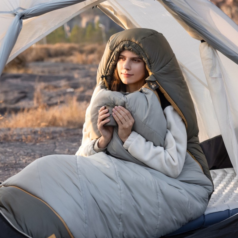 Спальник Naturehike Pro MG270 CNK2550WS044, p-p XL,  зелений