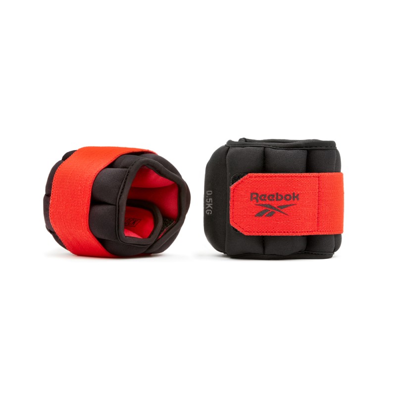 Обважнювачі щиколотки Reebok Flexlock Ankle Weights чорний, червоний 0.5 кг (RAWT-11270)