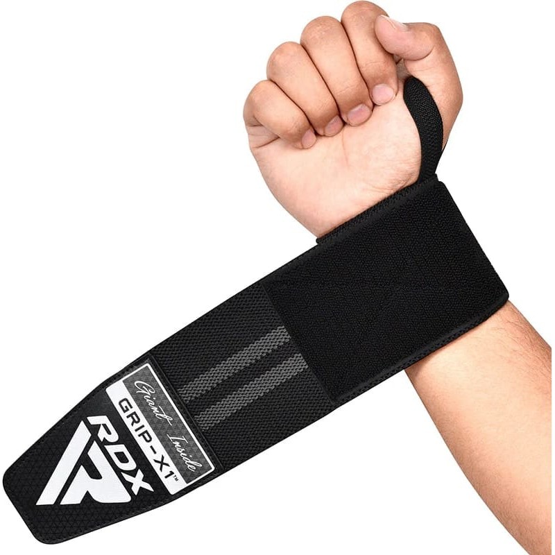 Бандаж для зап’ястя RDX GYM WRIST WRAP R11 чорний, сірий One Size (WAH-WR11BG)