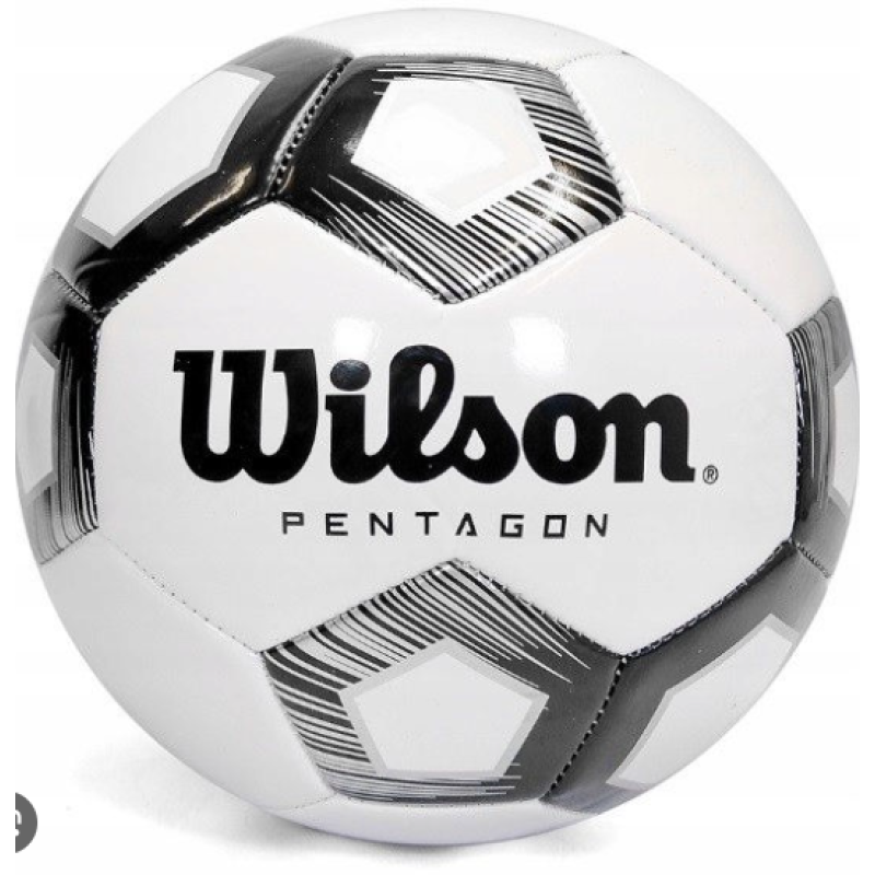 М'яч футбольний Wilson Pentagon white/black size 5 (WTE8527XB05)