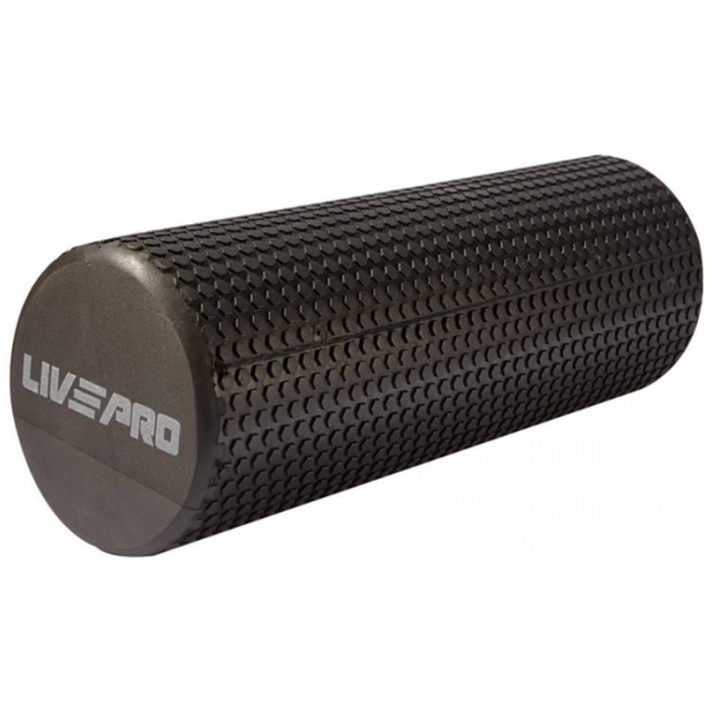 Масажний ролик FOAM ROLLER чорний Уні 45x15см