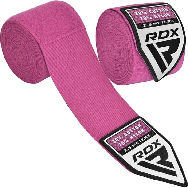 Бинти RDX HAND WRAPS 2.5 METER рожевий 2,5 м (HWJ-RP)