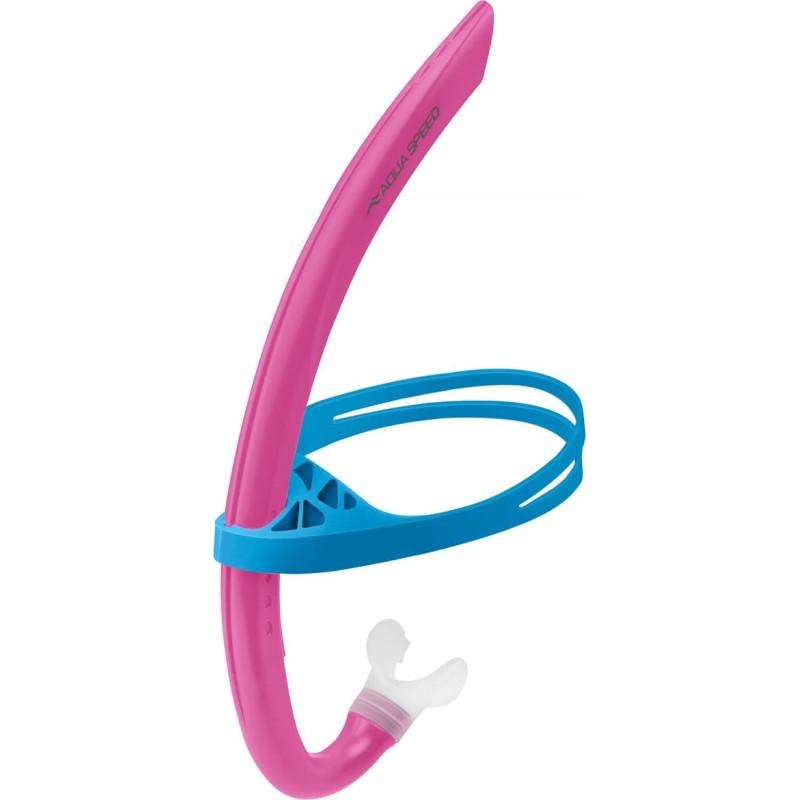 Дихальна трубка для снорклінгу AQUA Speed Juno Junior 62928 рожевий, синій One Size