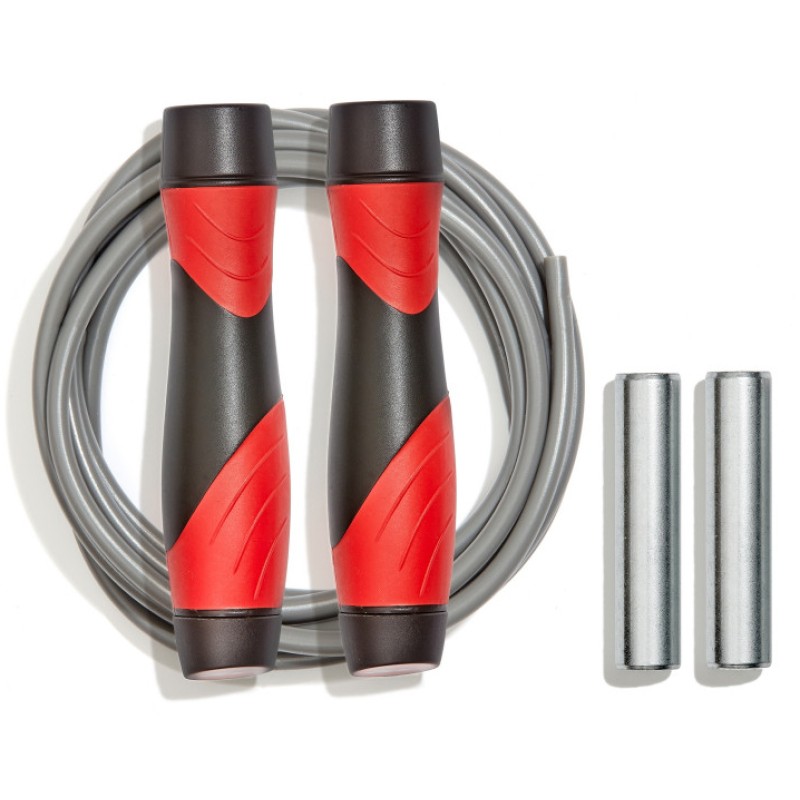 Скакалка Reebok Premium Skipping Rope чорний, червоний Уні 280 см