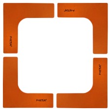 Набір плоских кутових фішок-маркерів Meta Flat Corner Marker Set of 4 помаранчевий Уні 25х25 см