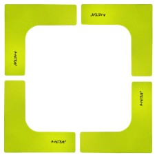 Набір плоских кутових фішок-маркерів Meta Flat Corner Marker Set of 4 лимон Уні 25х25 см