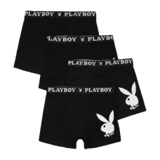 Набір з 4 труси-боксери Playboy ANNYA PLAYBOY BOXERSHORT чорний Чол S