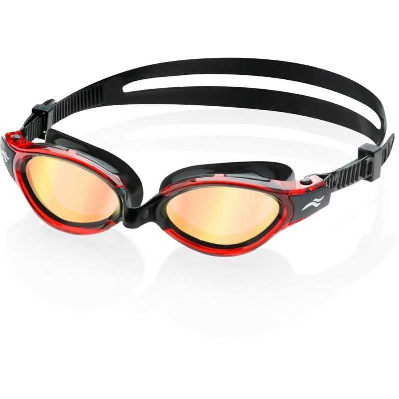 Окуляри для плавання Aqua Speed TRITON 2.0 MIRROR 60409 чорний, червоний Уні OSFM