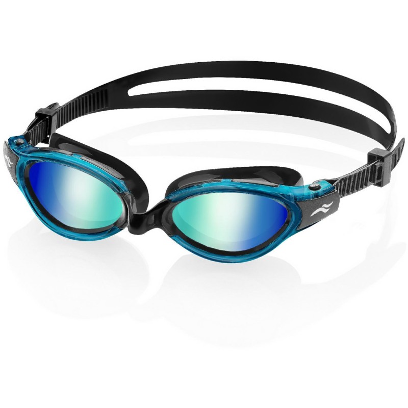 Окуляри для плавання Aqua Speed TRITON 2.0 MIRROR 60412 чорний, бірюзовий Уні OSFM