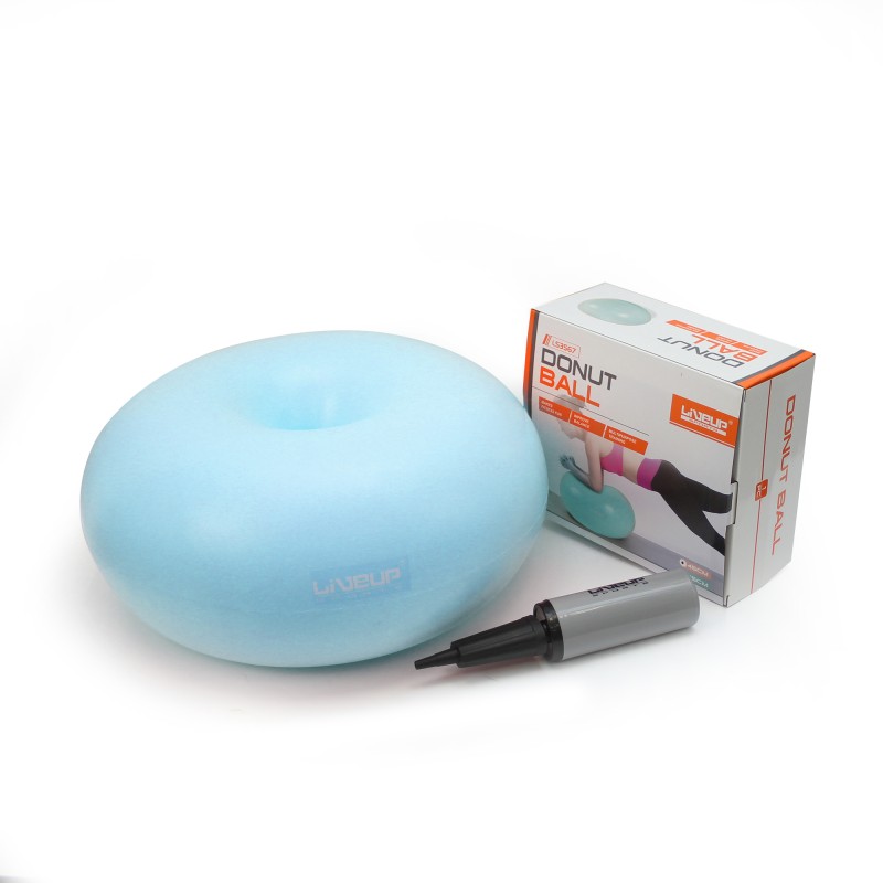 Фітбол DONUT BALL синій 45х25см (LS3567-b)