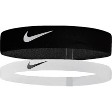 Пов'язка на голову Nike Flex 2PK чорний, білий Уні One Size (N.100.9191.036.OS)