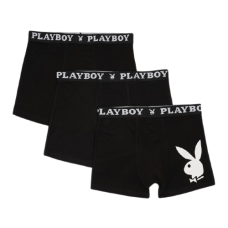 Набір з 3 труси-боксери Playboy ANNYA PLAYBOY BOXERSHORT чорний Чол XL