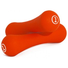 Гантелі неопрен Neoprene dumbbell червоний 2х1кг