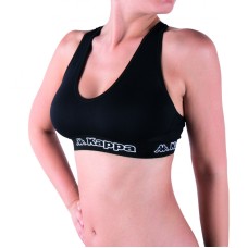 Топ спорт Kappa Reggiseno Sporty Elastico Logato чорний Жін S/M