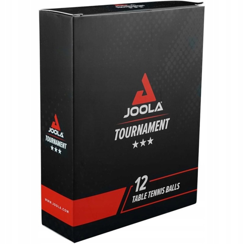 М'ячі для настільного тенісу (12 шт) Joola Tournament 3* 40+, white
