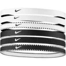 Пов'язка на голову Nike FLEX CLASSIC HEADBANDS 6PK чорний, білий One Size