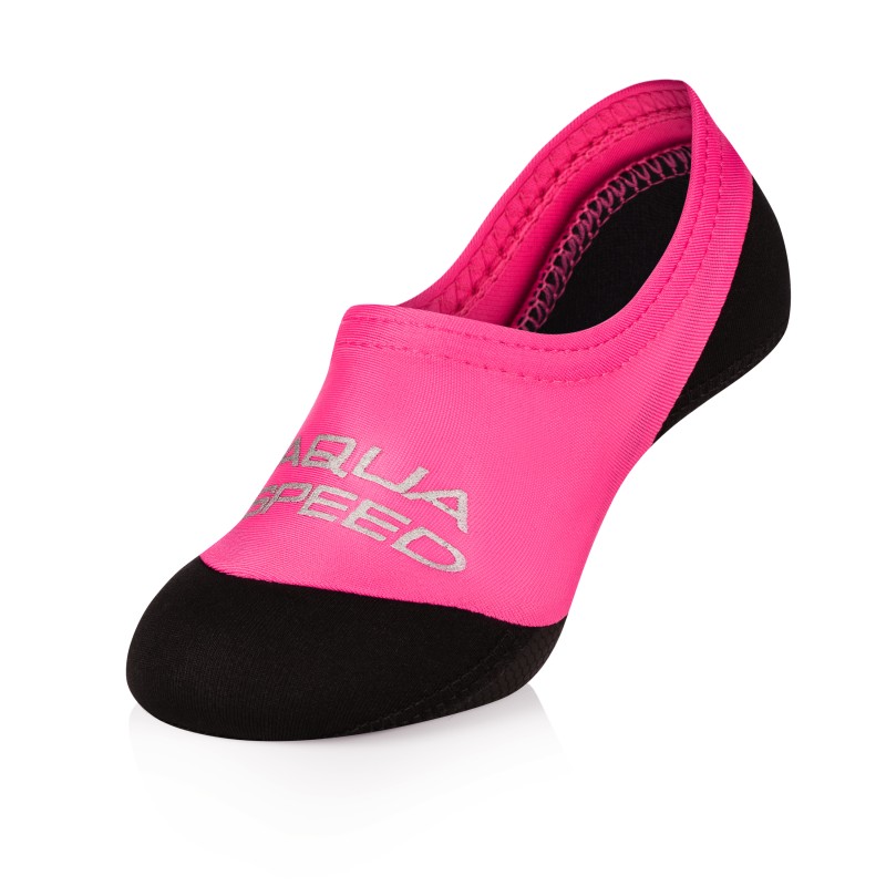 Шкарпетки для басейну Aqua Speed NEO SOCKS 6107 чорний, рожевий Діт 28-29